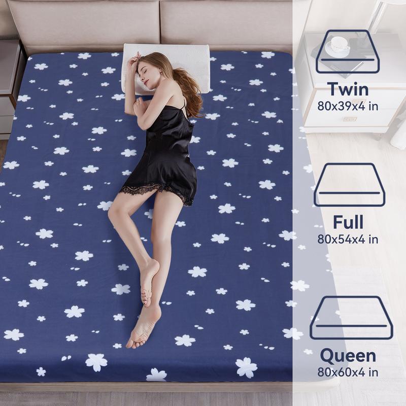 【Mother's Day Gift】Naudacaa Japanese Floor Mattress Futon with Cover, 3.5"/4" Thicken Foldable Roll-Up Sleeping Pad, Floor Lounger Bed for Couches & Sofas