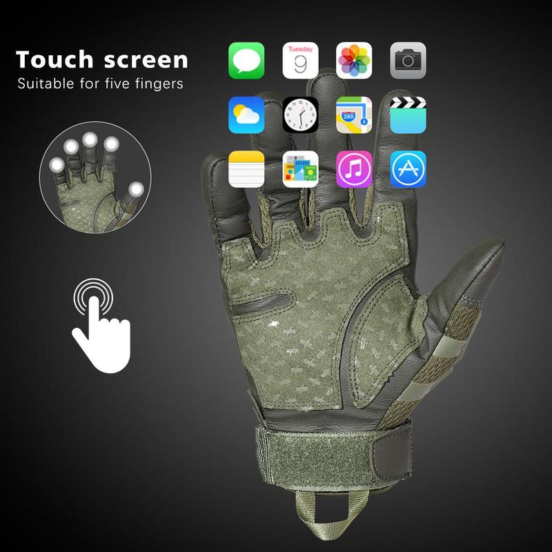 Outdoor Sports Gloves, High Sensitivity Touch Screen Pu Leather Outdoor Mountaineering Training Gloves, Hunting Cycling Sports Gloves, Tactical Gloves, Men Gifts Ideas, Gym Accessories, Hobbies Ideas, Running Essentials, Protective Gear