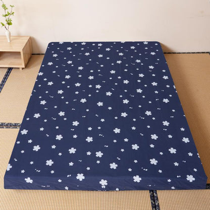 【Mother's Day Gift】Naudacaa Japanese Floor Mattress Futon with Cover, 3.5"/4" Thicken Foldable Roll-Up Sleeping Pad, Floor Lounger Bed for Couches & Sofas